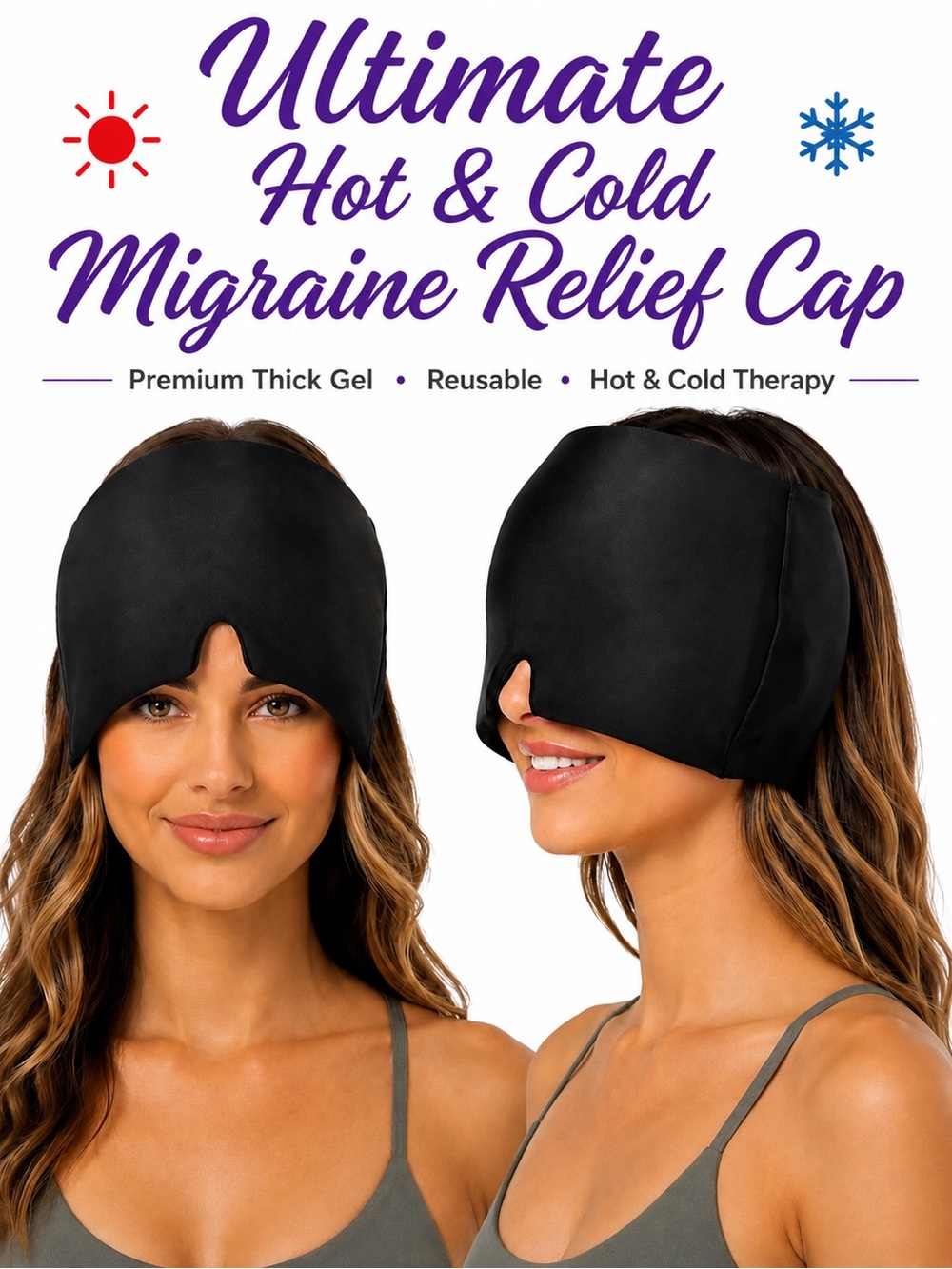 Ultimate Hot & Cold Migraine Relief Cap